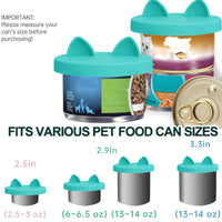 HKM-7801277 3-in-1 Silicone Pet Lid Sealer for Canning Jars - Keeps Food Fresh for Cats and Dogs