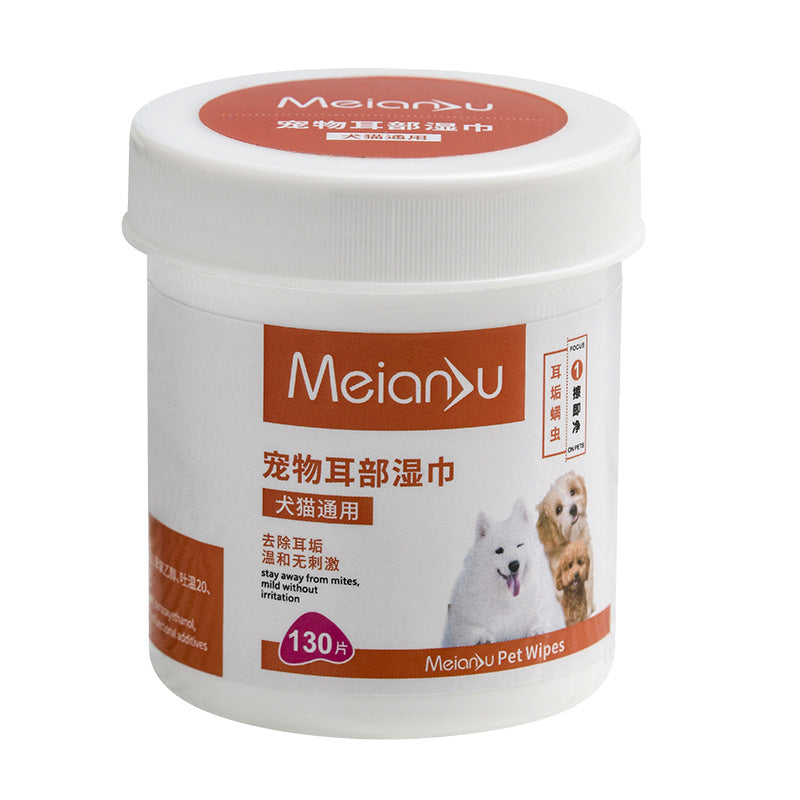 HKM-7801661 Pet Eye and Ear Cleaning Wipes - 150 Count for Gentle Tear and Wax Removal