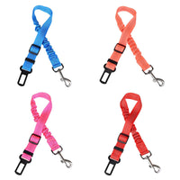 HKM-7803581 Adjustable Elastic Dog Car Seat Belt with Reflective Strip - 50cm to 60cm Length, Available in Multiple Colors