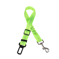 HKM-7803581 Adjustable Elastic Dog Car Seat Belt with Reflective Strip - 50cm to 60cm Length, Available in Multiple Colors