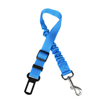 HKM-7803581 Adjustable Elastic Dog Car Seat Belt with Reflective Strip - 50cm to 60cm Length, Available in Multiple Colors