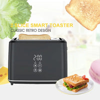HKM-780371 Smart Touch Screen Toaster - 1080W Dual Slice Design for Perfect Toasting