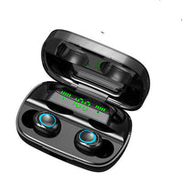 HKM-780371 True Wireless Bluetooth 5.0 Headset with Digital Display and Waterproof Design, Dual In-ear, Available in Multiple Colors and Battery Capacities