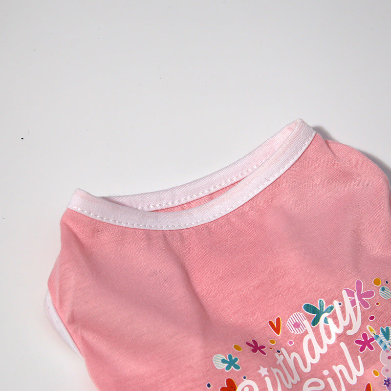 HKM-7803965 Cotton Pet Clothing for Dogs and Cats - Sizes XS to XL, Breathable Fabric
