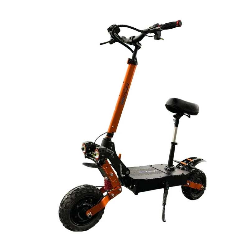 HKM-780499 60V 6000W Dual Motor Electric Scooter with 30Ah Battery, Foldable, Dual Suspension, Waterproof, 150kg Load Capacity