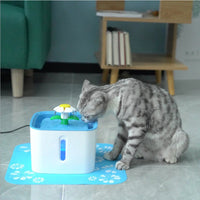 HKM-7805629 Pet Electric Circular Water Dispenser with LED Indicators, 2.5L Capacity, Stainless Steel and PP Material