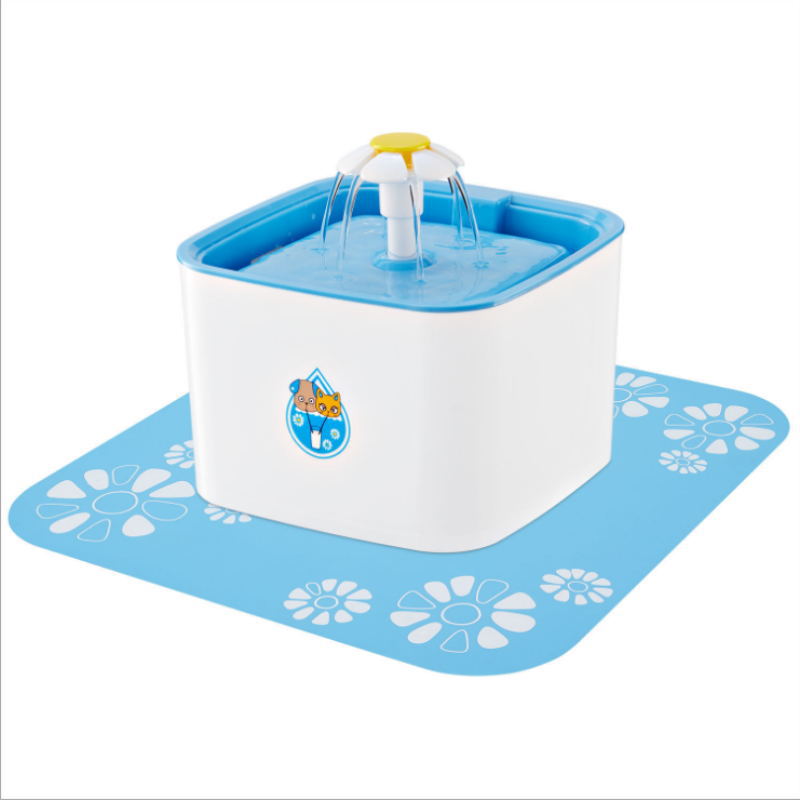 HKM-7805629 Pet Electric Circular Water Dispenser with LED Indicators, 2.5L Capacity, Stainless Steel and PP Material