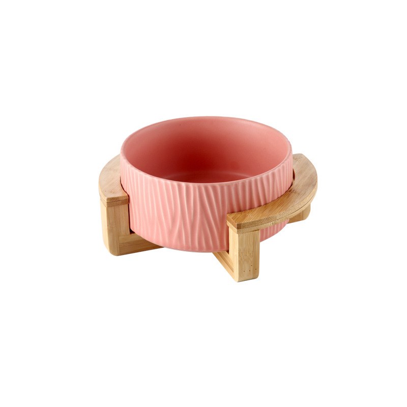 HKM-7805757 Modern Ceramic Cat Food and Drinking Bowl - Available in Multiple Colors