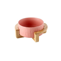 HKM-7805757 Modern Ceramic Cat Food and Drinking Bowl - Available in Multiple Colors