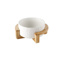 HKM-7805757 Modern Ceramic Cat Food and Drinking Bowl - Available in Multiple Colors