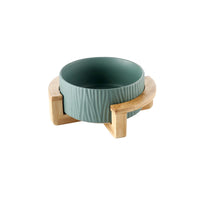 HKM-7805757 Modern Ceramic Cat Food and Drinking Bowl - Available in Multiple Colors