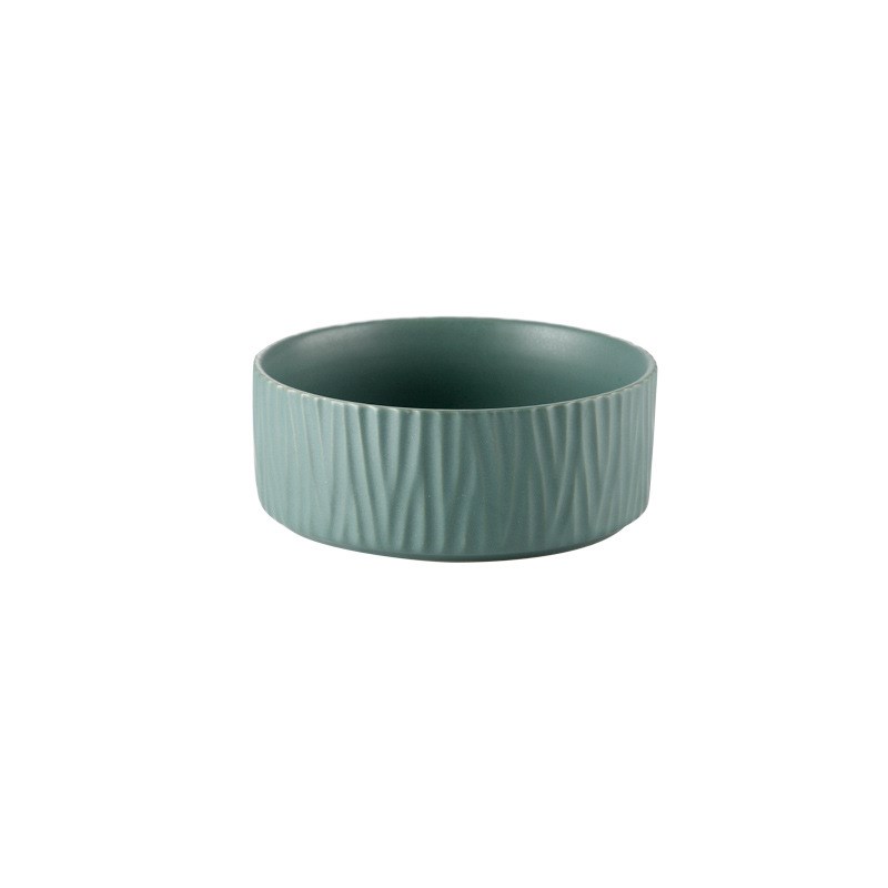 HKM-7805757 Modern Ceramic Cat Food and Drinking Bowl - Available in Multiple Colors