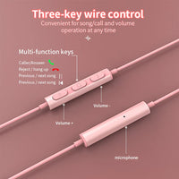 HKM-780627 3.5mm Wired Earphones with Microphone, Universal In-Ear Headphones for Smartphones and Tablets