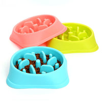 HKM-780627 Eco-Friendly Anti-Choking Slow Feed Dog Bowl - 20.5cm Bottom Diameter, 19cm Mouth Diameter, 4.5cm Height