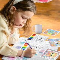 HKM-780755 Portable Art Supplies Kit for Kids with Colouring Book and Brush Set