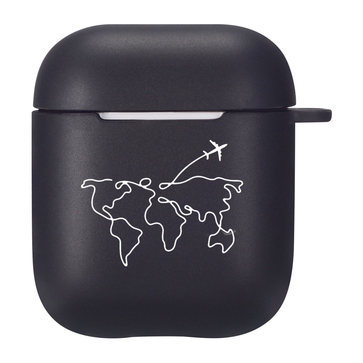 HKM-780819 TPU Silicone Flip Case Compatible with AirPods 2nd Generation - Stylish and Simple Design