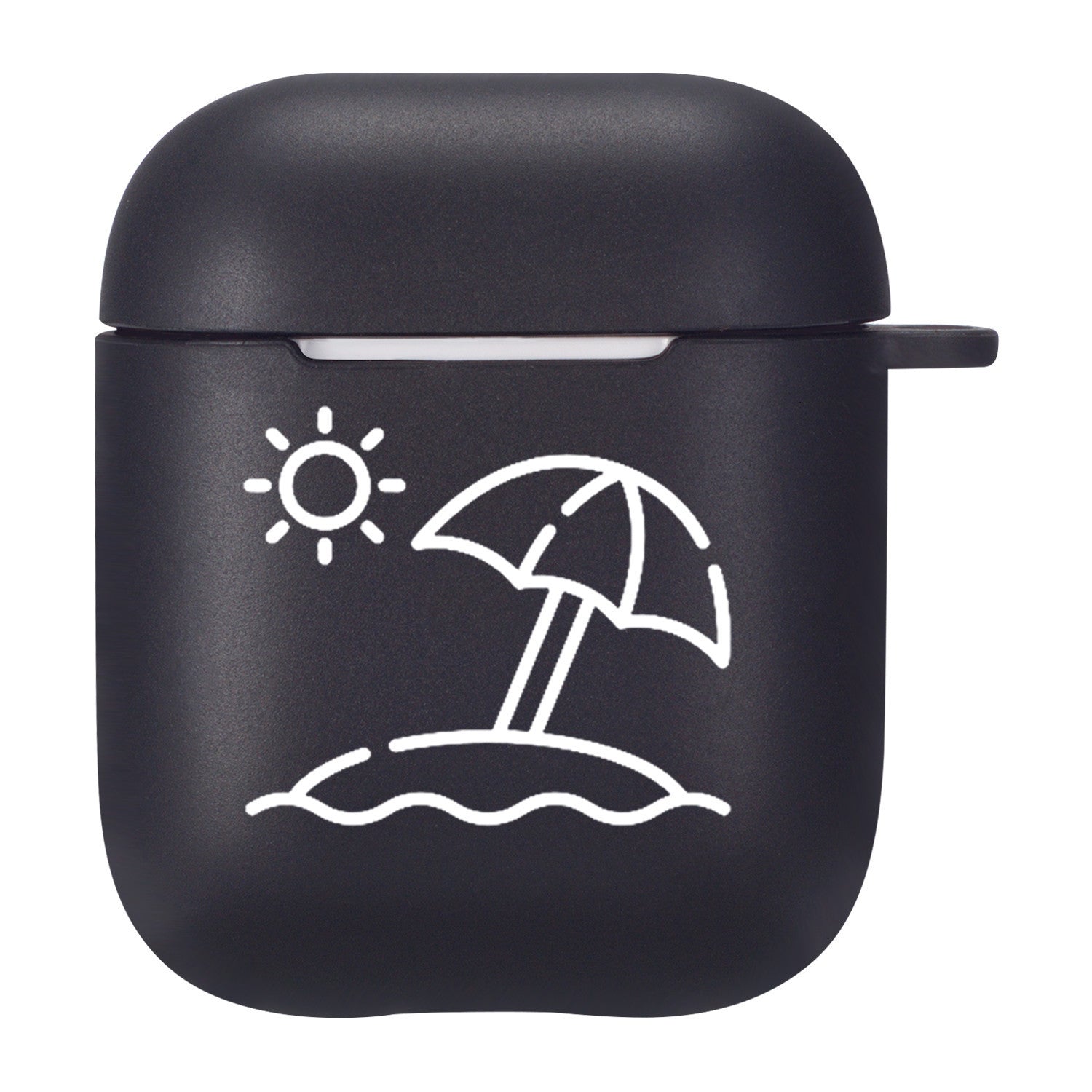HKM-780819 TPU Silicone Flip Case Compatible with AirPods 2nd Generation - Stylish and Simple Design