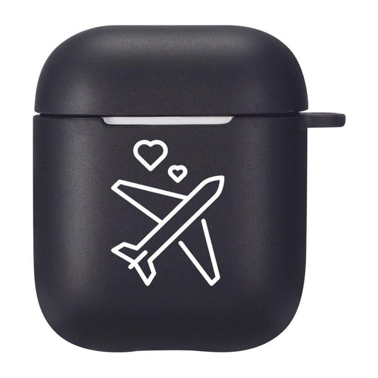 HKM-780819 TPU Silicone Flip Case Compatible with AirPods 2nd Generation - Stylish and Simple Design