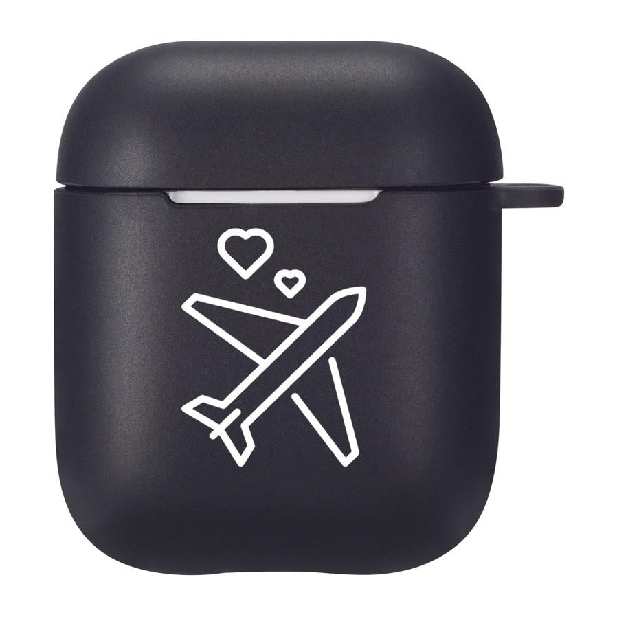 HKM-780819 TPU Silicone Flip Case Compatible with AirPods 2nd Generation - Stylish and Simple Design