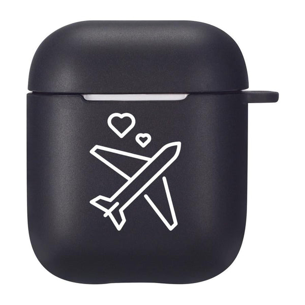 HKM-780819 TPU Silicone Flip Case Compatible with AirPods 2nd Generation - Stylish and Simple Design