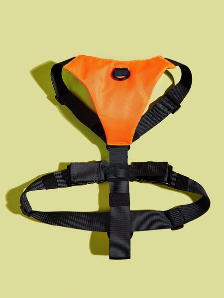 HKM-7808829 Adjustable Dog Chest Harness with Color Matching Leash - Durable 600D Oxford Cloth and Mesh Design