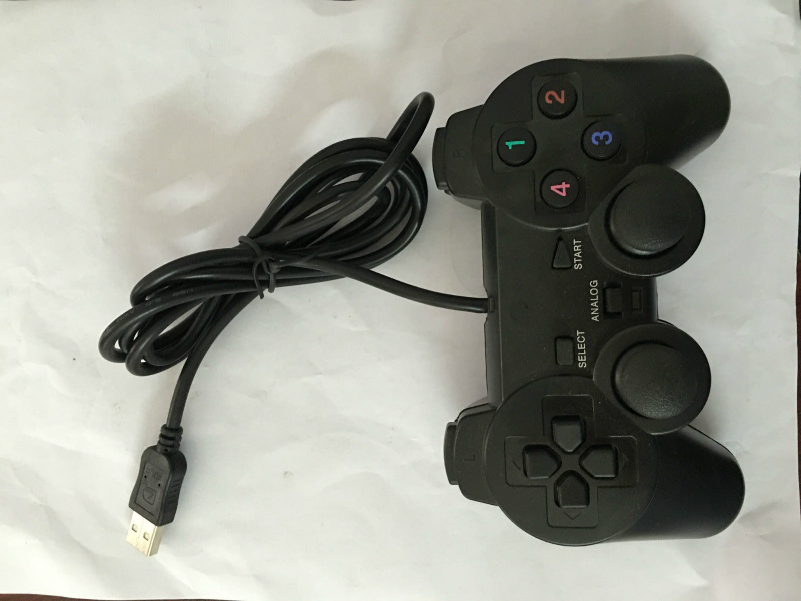HKM-780947 Wired USB Gamepad Controller for PC - Compatible with Windows XP, 7, 8, 10