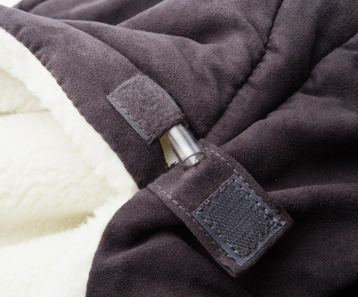 HKM-7809597 Removable Cat Nest and Kennel with Suede and Lambskin, Waterproof Design, Multiple Sizes Available