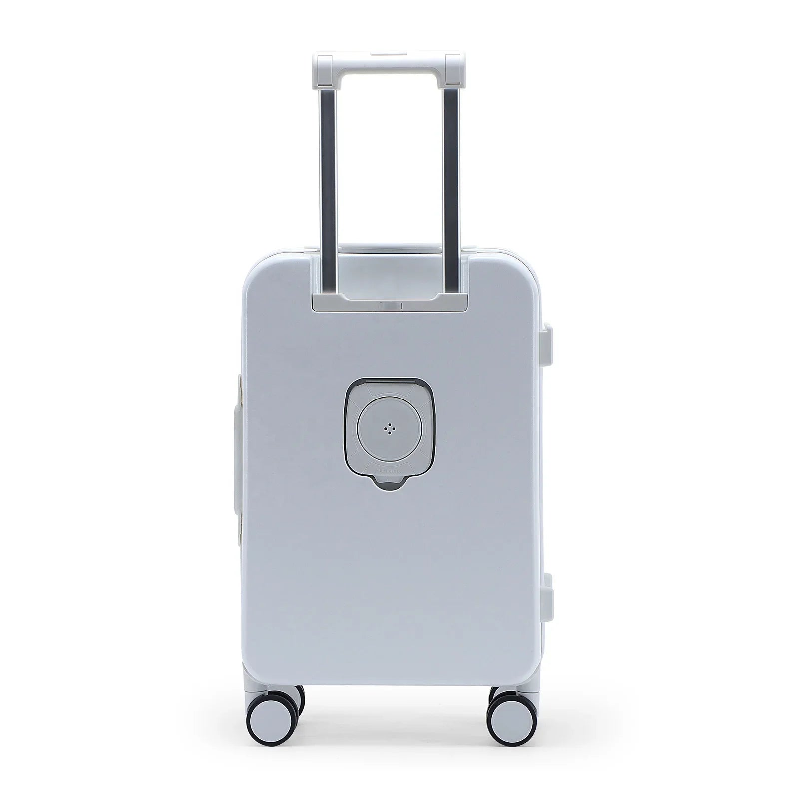 HKM-781011 Lightweight Cabin Trolley Suitcase with Laptop Compartment and Cup Holder