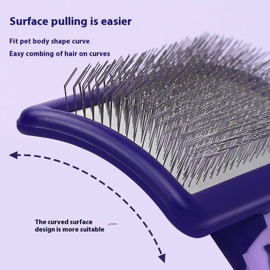 HKM-7811133 Hard Curved Needle Comb for Cats and Dogs ¨C Available in Various Sizes and Colors