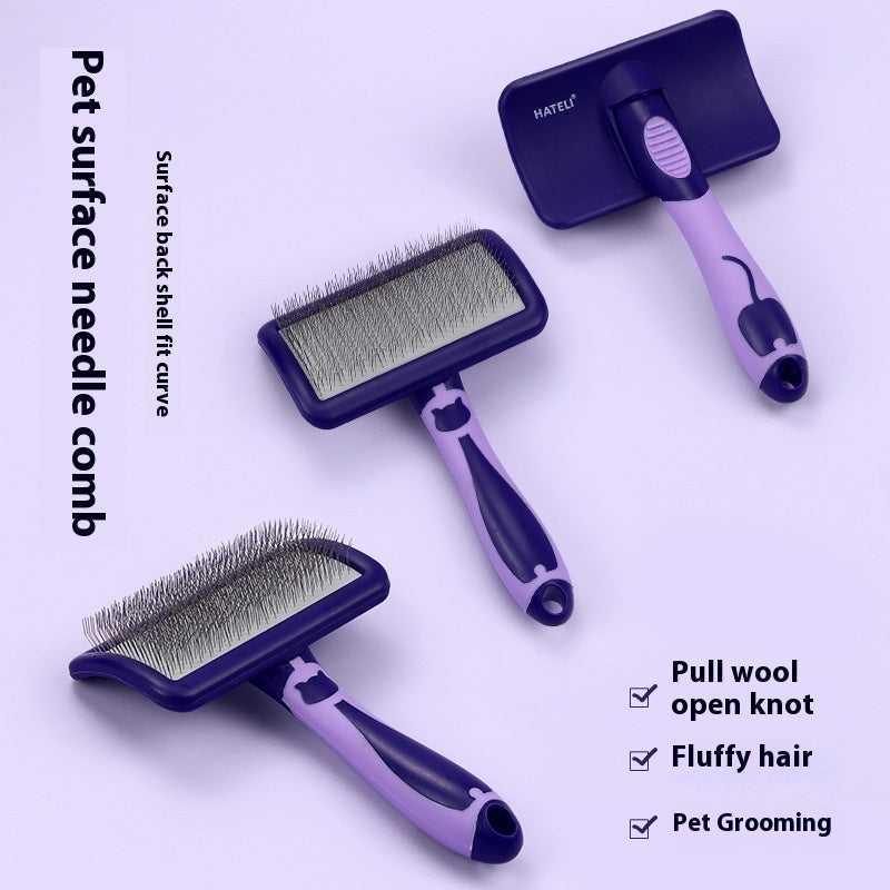 HKM-7811133 Hard Curved Needle Comb for Cats and Dogs ¨C Available in Various Sizes and Colors