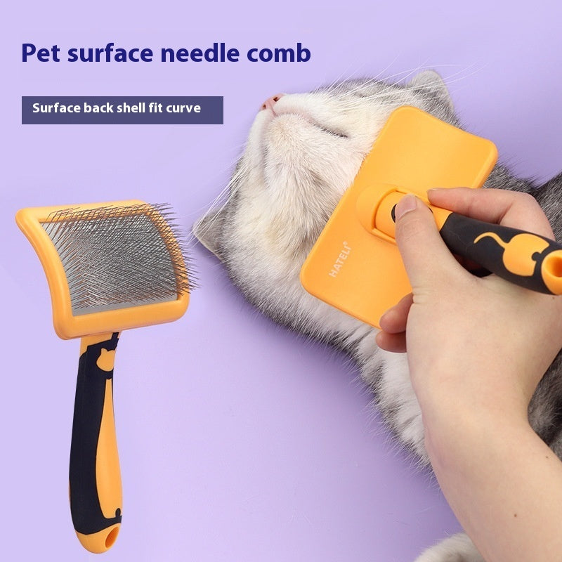 HKM-7811133 Hard Curved Needle Comb for Cats and Dogs ¨C Available in Various Sizes and Colors