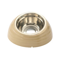 HKM-7811517 Stainless Steel Cat Bowl in Light Green, Beige, and Brown Variants