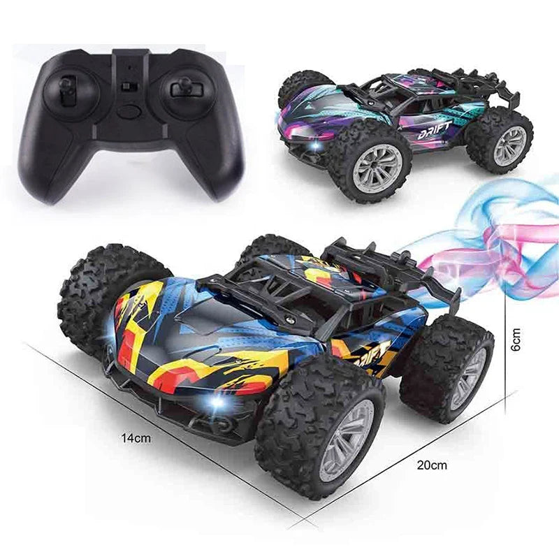 HKM-781203 4WD Alloy Spray Remote Control Drift Car - High Speed Off-Road Electric Stunt Truck for All Ages