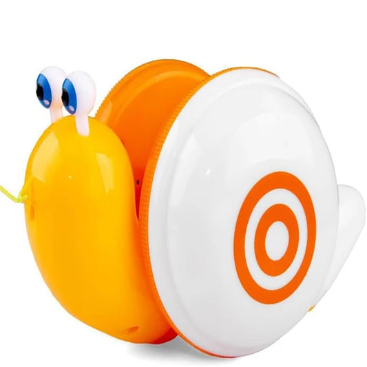 HKM-781267 Musical Electric Snail Pull Toy for Kids - Colorful Cartoon Design with Lights and Sounds