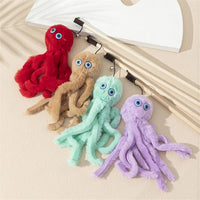 HKM-7812797 Furry Octopus Cat Toy with Long Stick - Indoor Play for Kittens and Cats