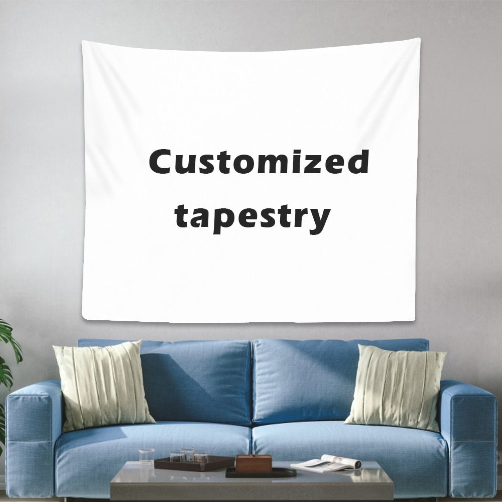 HKM-781331 Custom Digital Printing Tapestry Home Decor - Polyester Fabric, Multiple Sizes Available