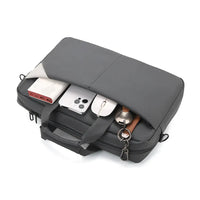 HKM-781331 Large Capacity Laptop Tote Bag - Durable Black Computer Case for Travel and Everyday Use