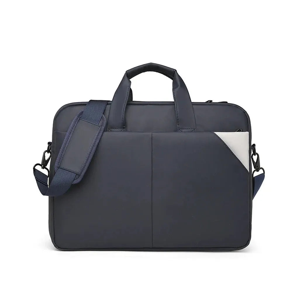 HKM-781331 Large Capacity Laptop Tote Bag - Durable Black Computer Case for Travel and Everyday Use