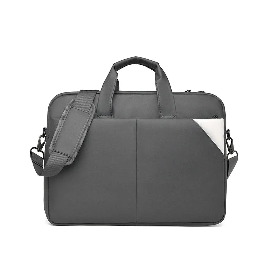 HKM-781331 Large Capacity Laptop Tote Bag - Durable Black Computer Case for Travel and Everyday Use