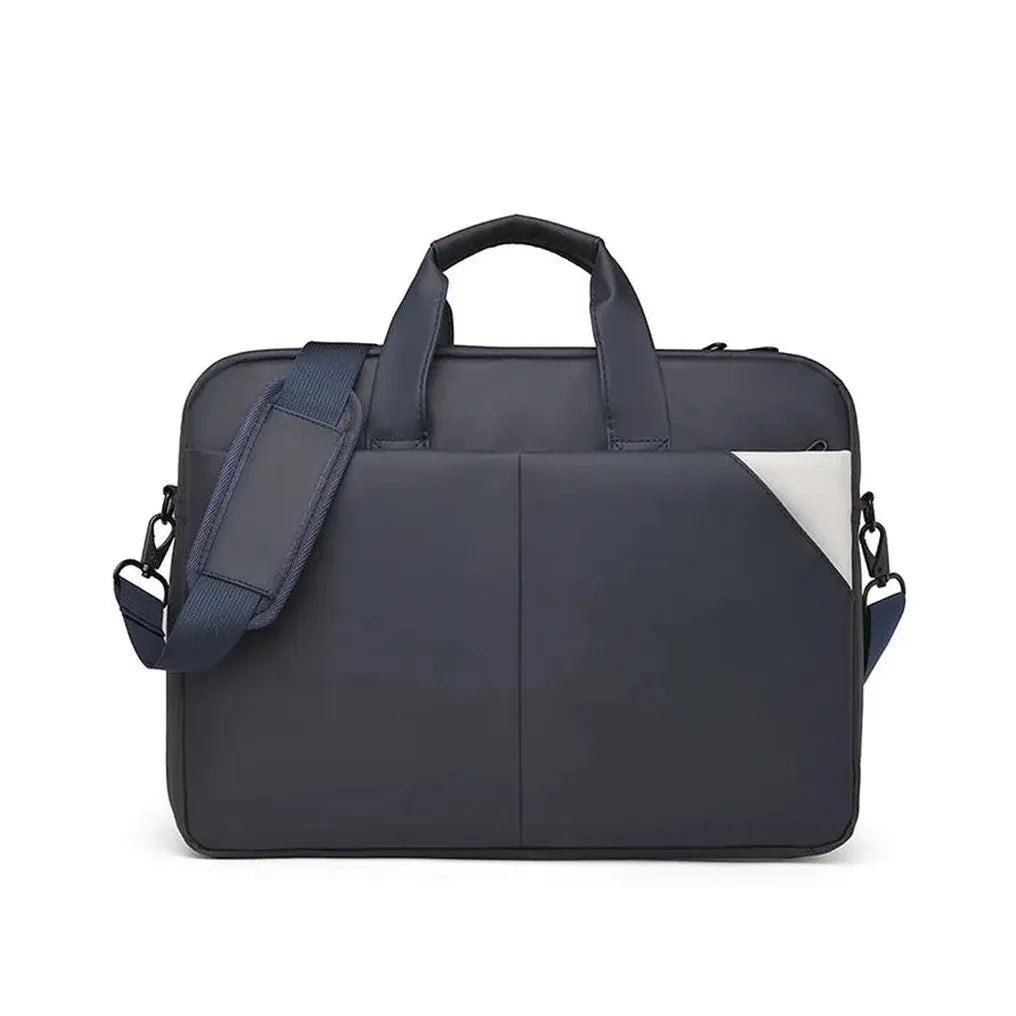 HKM-781331 Large Capacity Laptop Tote Bag - Durable Black Computer Case for Travel and Everyday Use