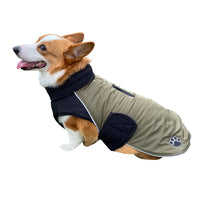 HKM-7813693 Reversible Winter Fleece Coat for Pets - Soft, Warm, Casual Design