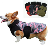 HKM-7813693 Reversible Winter Fleece Coat for Pets - Soft, Warm, Casual Design