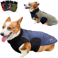 HKM-7813693 Reversible Winter Fleece Coat for Pets - Soft, Warm, Casual Design