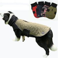 HKM-7813693 Reversible Winter Fleece Coat for Pets - Soft, Warm, Casual Design