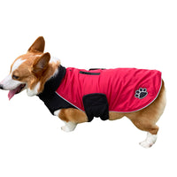 HKM-7813693 Reversible Winter Fleece Coat for Pets - Soft, Warm, Casual Design