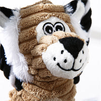 HKM-7814973 Interactive Plush Sound Toys for Pets - Monkey, Lion, Elephant Shapes