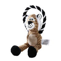 HKM-7814973 Interactive Plush Sound Toys for Pets - Monkey, Lion, Elephant Shapes