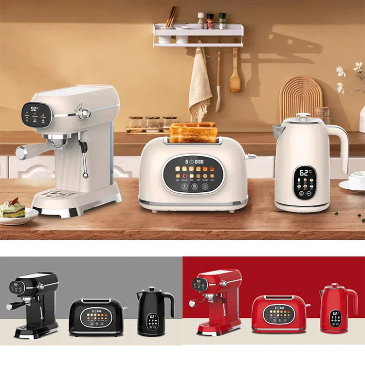 HKM-781523 Smart Touch Control 2-Slice Retro Toaster with Touch Screen Functionality