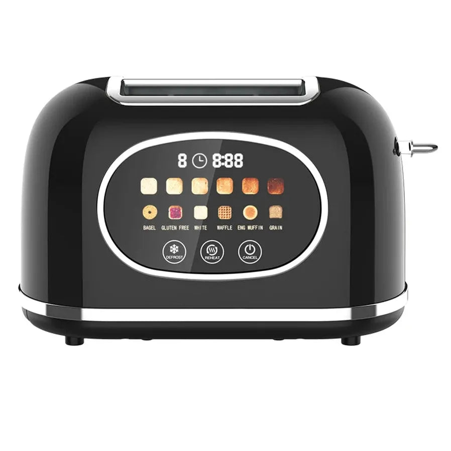 HKM-781523 Smart Touch Control 2-Slice Retro Toaster with Touch Screen Functionality