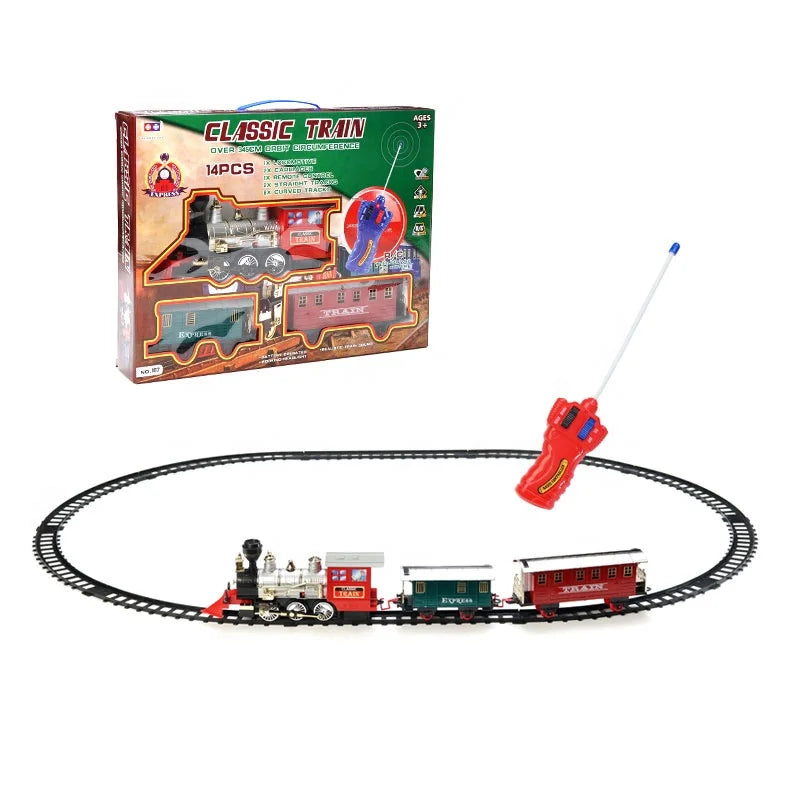 HKM-781587 Remote Control Electric Toy Train Set for Hours of Fun